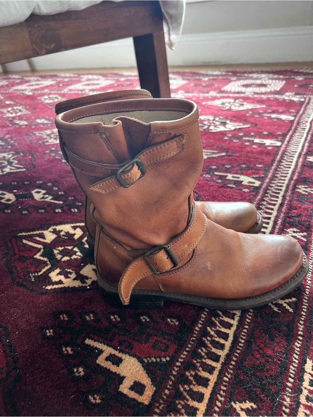 Classic Brown Leather Mid-Calf Women's Boots